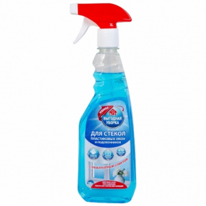 Средство моющее для стекол 0,5 л. с нашатыр.спиртом Выгодная уборка СИНЯЯ БУТЫЛКА (120 шт.)