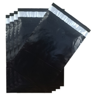 Пакет курьерский 170х240+40 (50 мкм) бкармана ЧЕРНЫЙ (100 шт.) (130 шт.)