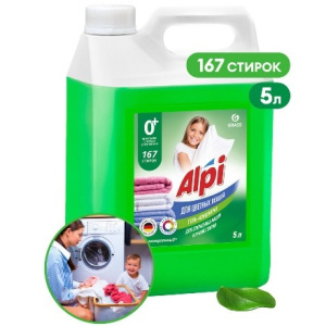Средство для стирки 5,0 л AlpiColorGel GRASS (14 шт.) 125186 Средство для стирки 5,0 л AlpiColorGel GRASS (14 шт.) 125186
