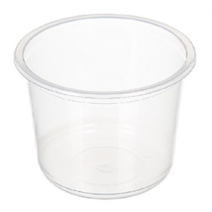 Дно контейнера СпК-115-500 мл прозрачное (D-115, H-82.6мм) СтиролПласт  (50 шт.500 шт.)