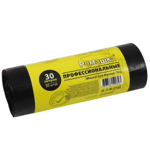 Мешок дмусора ПНД 30 л (20 шт.) рулон ПРОФИ (130 шт.) ПФ-302030