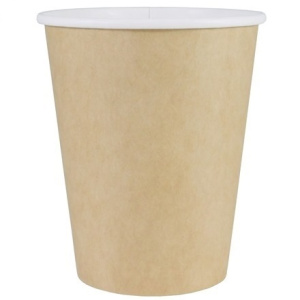 Стакан ГН 250 мл. (d 80 мм) бумажный КРАФТ (25500 шт.) NEW