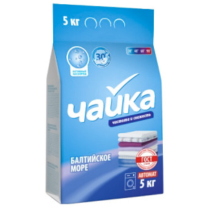 Стиральный порошок 5,0 кг Чайка-автомат Балтийское море (13 шт.)