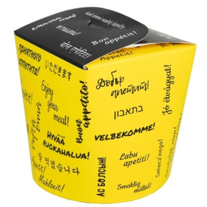 Коробка для китайской лапши 500700мл Приятного аппетита (30180 шт.) ViRiDo