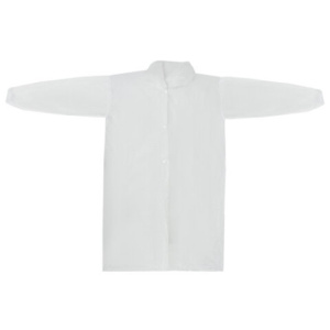 Халат одноразовый на липучке Белый в ПНД (10 шт.) (110 упак.) 1