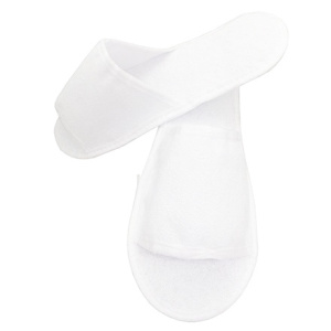 Одноразовые тапочки Махровые-Эконом белые, открытый мыс (10400 шт.)