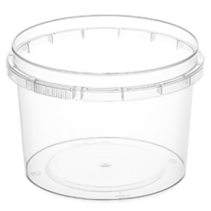Контейнер круглый 280 мл (Н-63,5, D-93) упорное кольцо+конт.замок (360 шт.) ВЗЛП 1575п бк