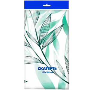 Скатерть ПВД 120х180 (35 мкм) Ива (150 шт.) Интерпак 1