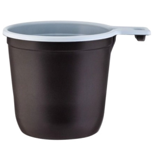 Чашка 200 мл кофейная бело-коричневая ИнтроПластик (501250 шт.)