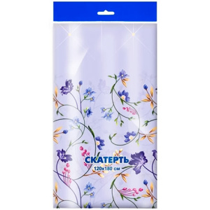 Скатерть ПВД 120х180 (35 мкм) Фантазия (150 шт.) Интерпак 1