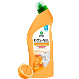 Средство чистящее дезинфицирующее 0,75 л "DOS-GEL" "GRASS" Сила цитрусов (1/12 шт.) 125678