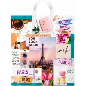 Пакет с петлевой ручкой ПНД 38х42 (40 мкм) Интервью (25500 шт.) Интерпак