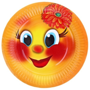 Тарелка картонная d-180 Колобок (1001600 шт.)