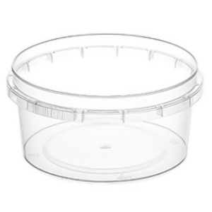 Контейнер круглый 180 мл (Н-44, D-93) упорное кольцо+конт.замок (360 шт.) ВЗЛП 1574п бк