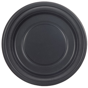 Тарелка биоразлагаемая d-180 черная (кукурузный крахмал) (50500 шт.) Ч01