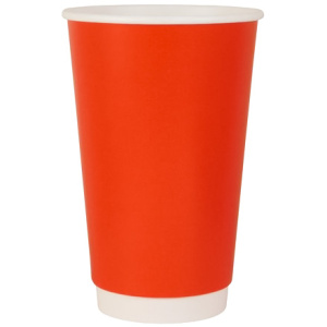 Стакан ГН 400 мл (d-90 мм) бумажный, 2-х сл. КРАСНЫЙ (20400 шт.) ЛигаПак