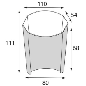 Упаковка для картофеля фри M FRY 110х111х54 (50900 шт.) OSQ 2