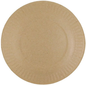 Тарелка картонная d-170 белая (1001000 шт.) Диапазон 130010 2