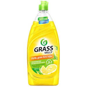 Средство моющее для посуды 1,0 л Velly Лимон GRASS (112 шт.) 125427 2