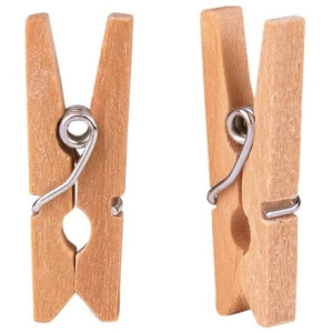 Прищепки деревянные декоративные КРАФТ 25 мм (50 шт.) AVIORA (150 шт.) 491-060 2