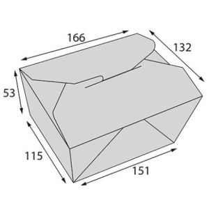 Упаковка универсальная 900 FOLD BOX 168х132х53  (60240 шт.) OSQ 2