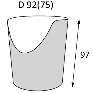 Упаковка для фри, снеков, попкорна SNACK BOWL М  (30450 шт.) OSQ 2