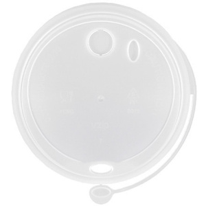 Крышка для стакана (d-90 мм) тип К с питейником прозрачная ВЗЛП (501000 шт.) 3019п 2