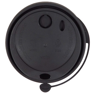 Крышка для стакана (d-80 мм) тип К с питейником черная ВЗЛП (501000 шт.) 3020ч 2