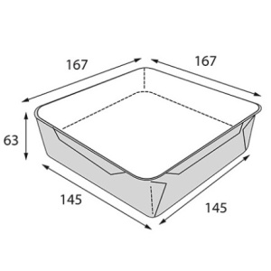 OpSalad 1200 ДНО 165х165х63 (50300 шт.) OSQ 2