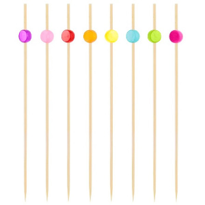 Пики деревянные Драже разноцветное 120 мм (100 шт.) AVIORA (150 шт.) 491-051 2