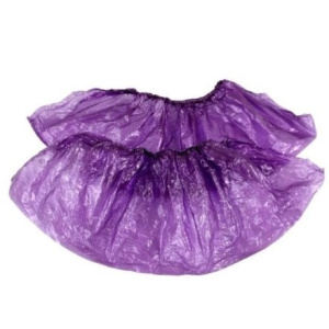 Бахилы 39 см х 14 см Экстра Плюс EleGreen фиолетовые по 100 шт. (140 шт.) ПНД-152р-Ф 2