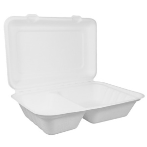 Ланч-бокс 2-секц. (сахарный тростник) 1000 мл 220х160х80 (6300 шт.) SSB-963-2 2