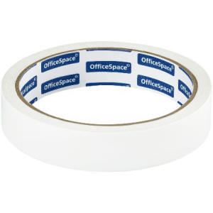 Лента клейкая двусторонняя на бумажной основе 19 мм х 10 м OfficeSpace (196 шт.) 2