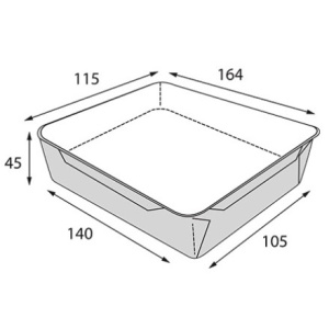 OpSalad  500 ДНО 165х120х45 (50600 шт.) OSQ 2