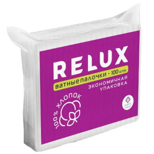 Палочки ватные в  пп (100 шт.) RELUX (152 шт.) 117581 2