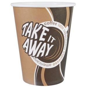Стакан ГН 350 мл. (d 90 мм) бумажный Coffe take away ЛигаПак (501000 шт.)