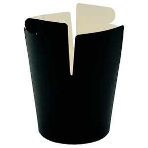 Коробка для китайской лапши круглая 700 мл ЧЕРНАЯ ЛигаПак (50750 шт.) 2