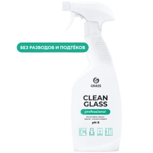 Очиститель стекол и зеркал 0,6 л Clean Glass Professional GRASS (112 шт.) 125552