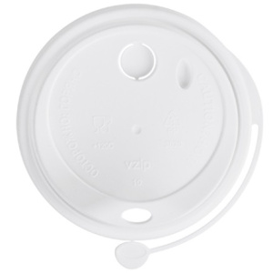 Крышка для стакана (d-80 мм) тип К с питейником белая ВЗЛП (501000 шт.) 3020б 2