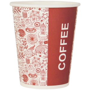 Стакан ГН 250 мл (d-80 мм) бумажный COFFEE (501000 шт.) ЛигаПак 2