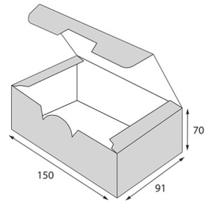 Упаковка на вынос без окна Fast Food Box L 150х91х70 (25500 шт.) OSQ 2