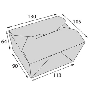 Упаковка универсальная 600 FOLD BOX 130х105х64 (50450 шт.) OSQ 2