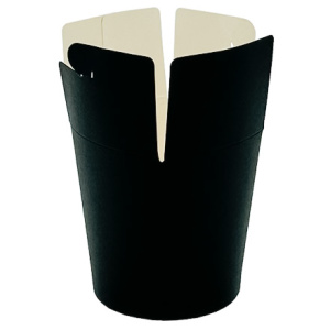 Коробка для китайской лапши круглая 500 мл ЧЕРНАЯ ЛигаПак (50800 шт.) 2